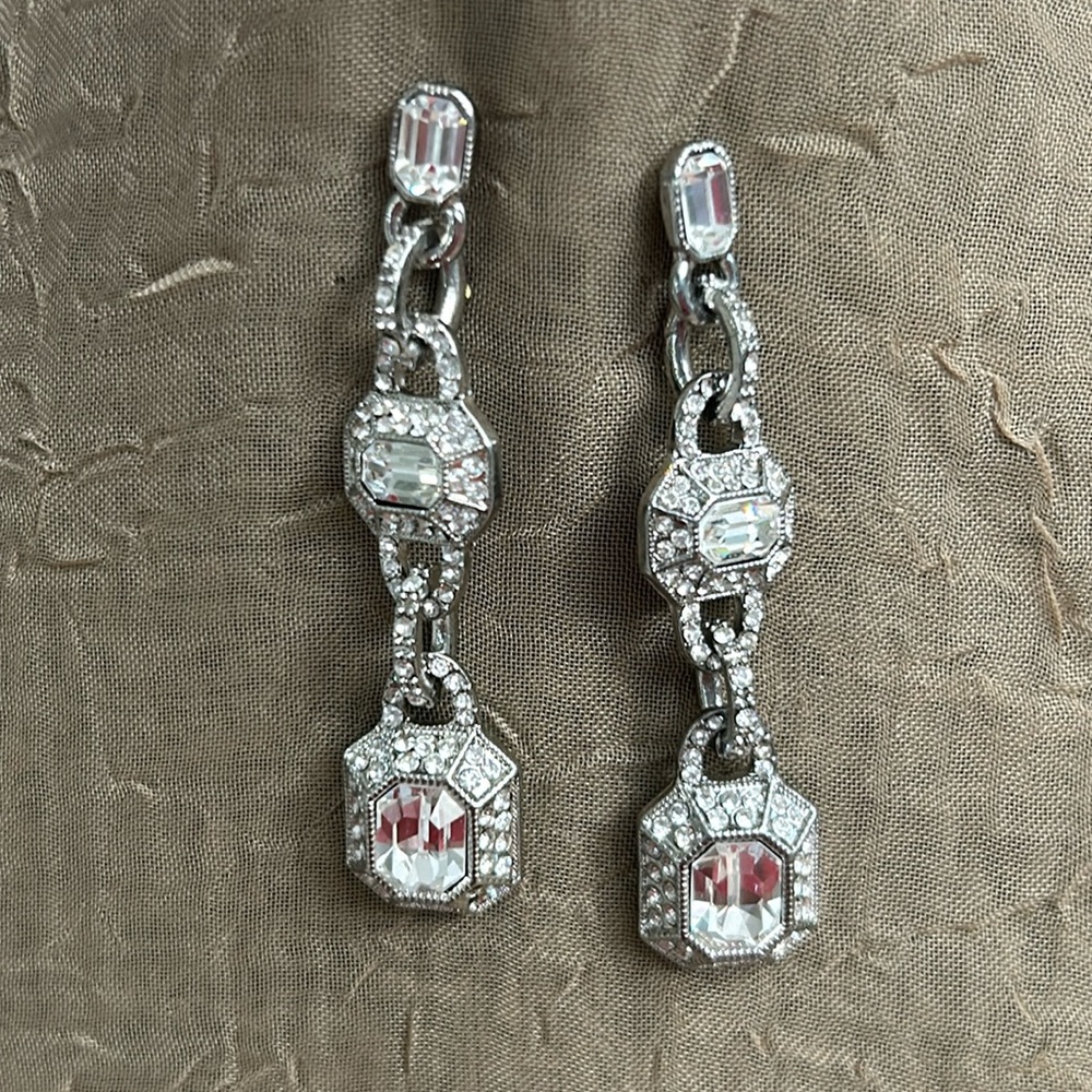 Vintage Graziano Rhinestone Earrings